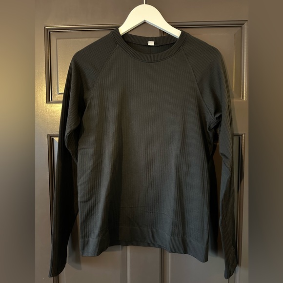 Lululemon Rest Less Pullover Ribbed Black 10 - Picture 2 of 7